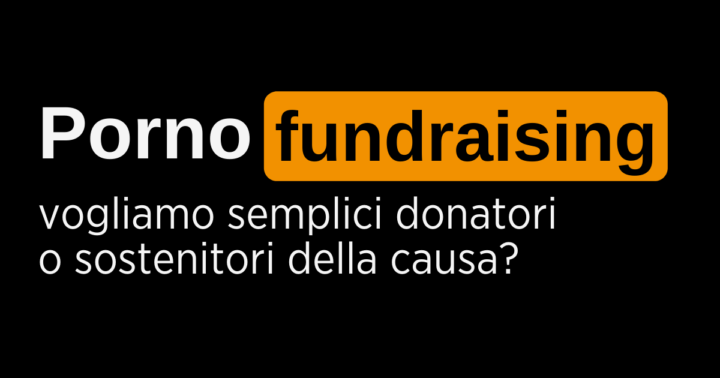 Pornofundraising Cover Fundraising.it