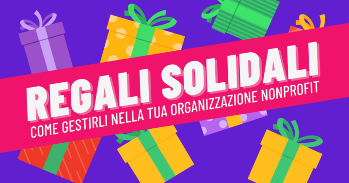Articolo Regali Solidali Fundraising