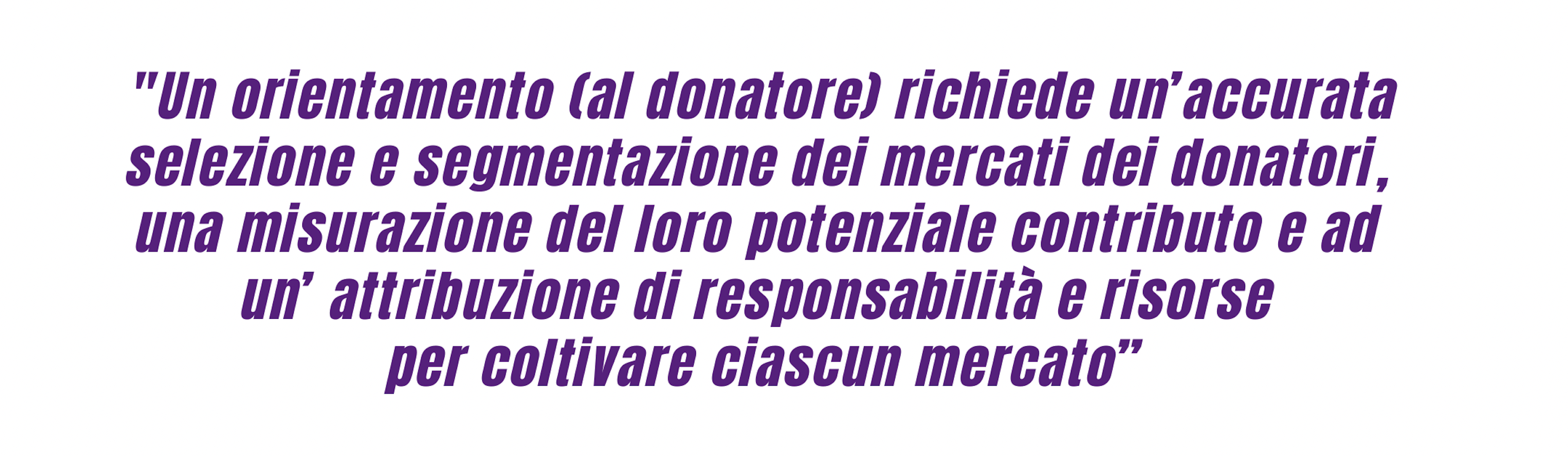 Frase Segmentazione Donatori