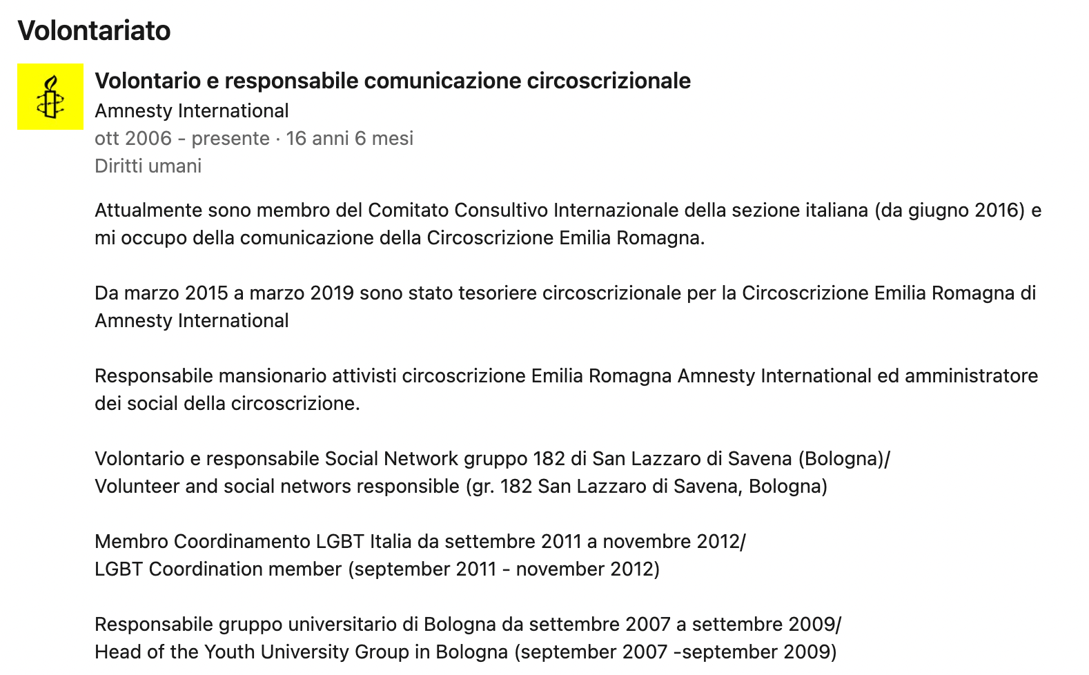 Mastellari Profilo Linkedin