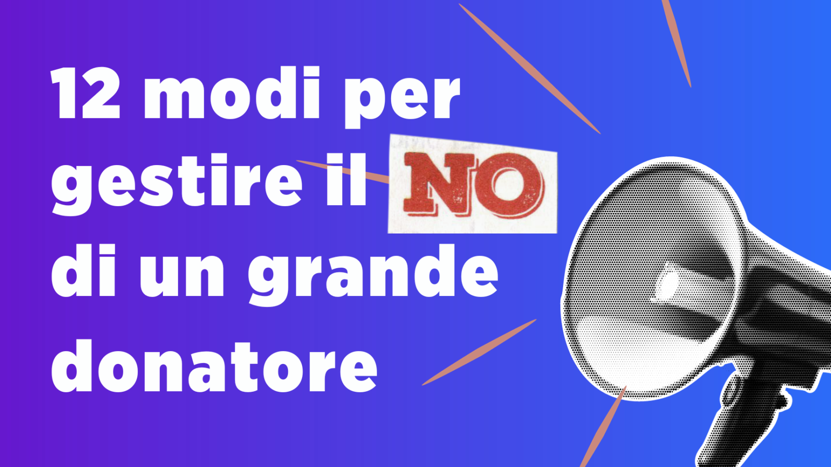 12 Modi Per Gestire Il No Di Un Grande Donatore