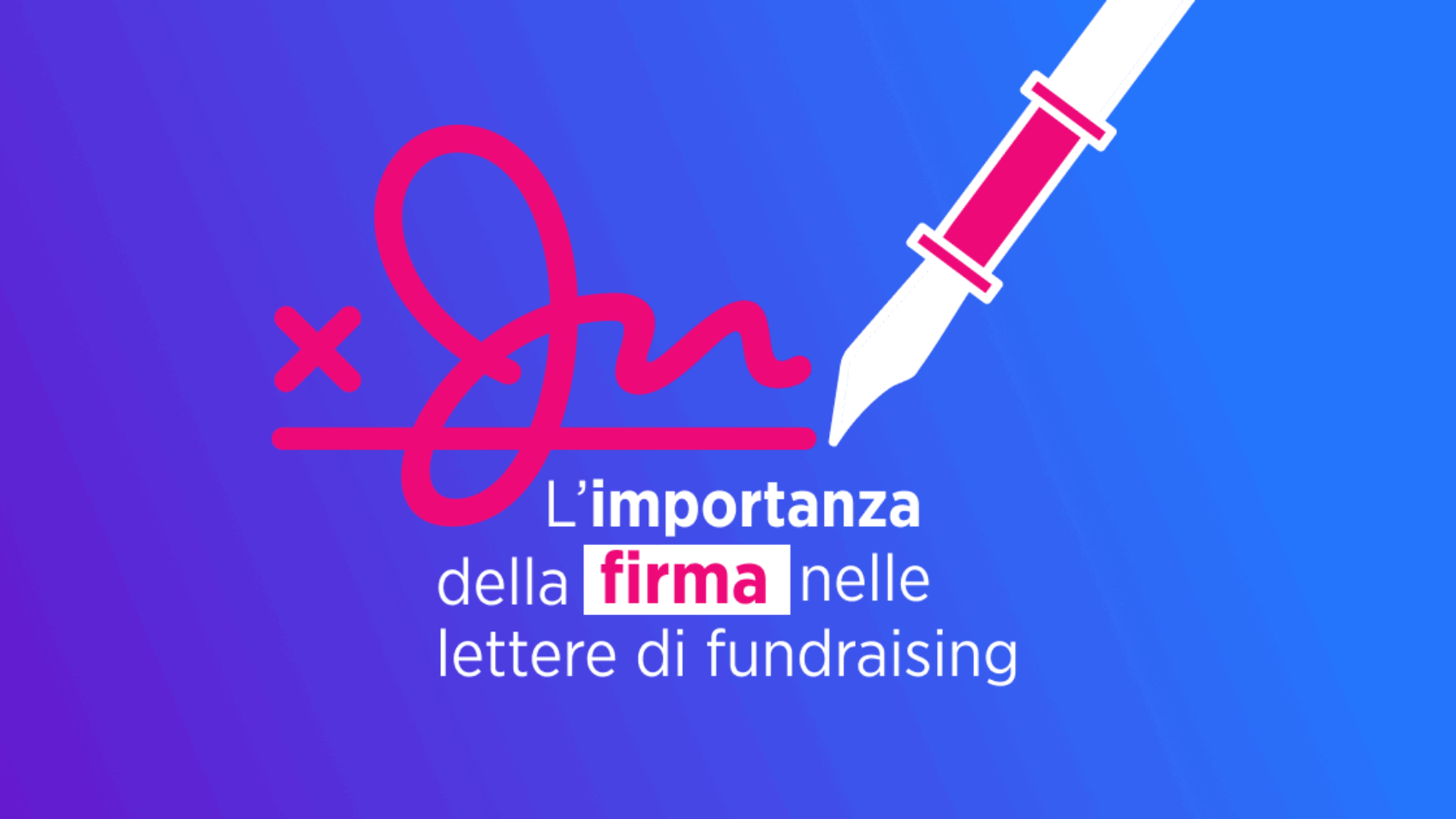 Importanza Firma Lettere Fundraising